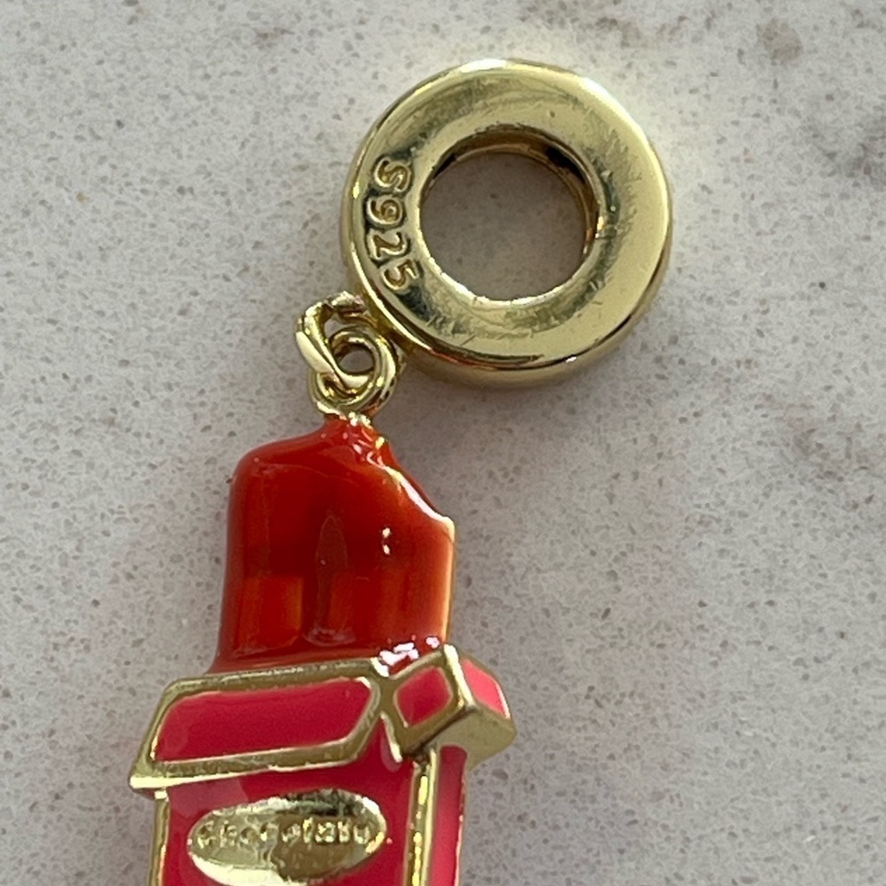 GNOCE Chocolate Box Charm 925 Sterling Silver Gold Plated Enamel - Picture 4 of 5
